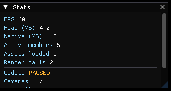 Stats window